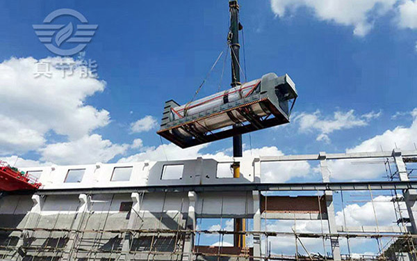 薯渣烘干機吊裝現(xiàn)場